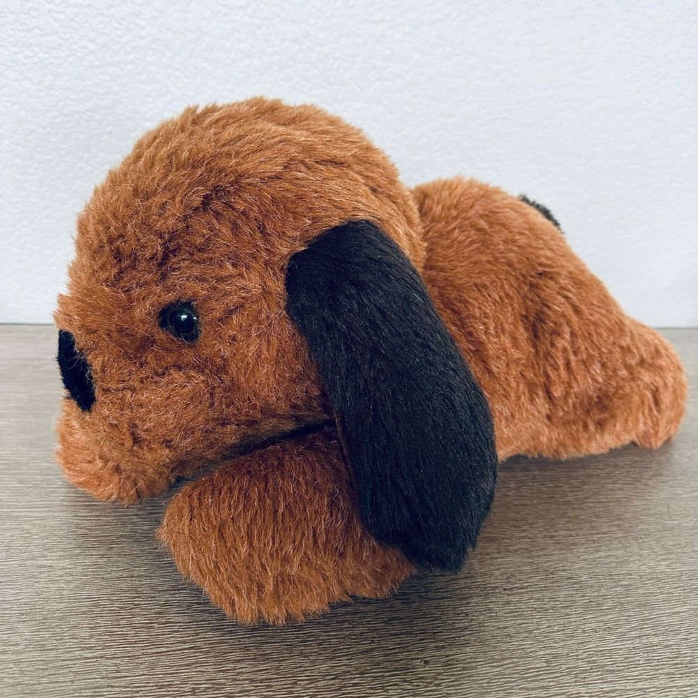 Large Plush Brown Puppy DogβKids Stuffed Animal Toy